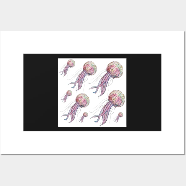 Jellyfish - Ocean print Wall Art by B-ARTIZAN